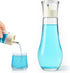 Tokusatsu Mouthwash Dispenser for Bathroom, 8.8 oz Clear Glass Refillable Mouthwash Container Bottle