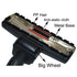 EZ SPARES Replacement SBB Parquet Twister Brush - ML Brush Attachment, 35mm Floor Brush with Big Wheel Metal Base