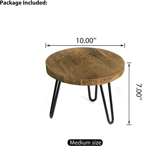 5-15 Inch Plant Stand Indoor Outdoor, Wooden plant Stool, Mid Century Plant Stand for Indoor Plants, Wood Modern Plant