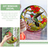 Stained Glass Hummingbird Window Clings, Anti-Collision Decals for Summer Window Decoration