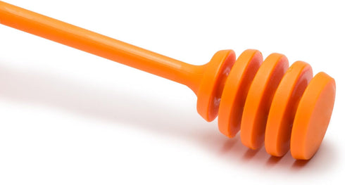 Jarware Orange Honey Dipper Lid for Regular Mouth Mason Jars, 16-Ounce