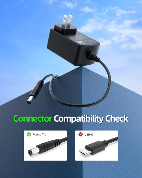 Charger Fit for ORFELD Cordless Vacuum Cleaner EV679 H01 H20A EV660 CX11 EV696 Pro V20 V21 SAW15A-270-0500UD Vacuum Cleaner Replacement Power Cord AC Adapter