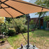 Wind Protection Fixing Strap for Large Cantilever Parasols, Adjustable Windproof Protection with Hooks