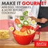 Rapid Plastic Noodle/Soup Bowl, Microwave Safe for Soup & Noodles, Perfect for Dorm, Small Kitchen, or Office