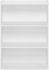 Furinno Pasir 3-Tier Open Shelf Bookcase, Plain White, Modern Storage Solution