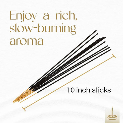 Gonesh Classic Collection Non-Toxic 10” Slow Burn Aromatic Sticks - Fruit & Floral, No. 4, 100 Pack