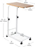 Mind Reader Height Adjustable Laptop Stand, Computer Table, Work Table, MDF, Black, 19" L x 12" W x 31" H
