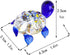 Crystalsuncatcher Handmade Tiny Turtle Glass Ornaments, Collectible Figurine for Gardens