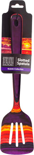 12-1/2" Wooden Slotted Spatula from Baltique Waikiki Collection, Safe for Nonstick Cookware