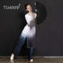 TIHOOD 2PCS Large Folding Silk Hand Fans - Black Chinese Tai Chi Fans for Men and Women Performance, Dance, Gift