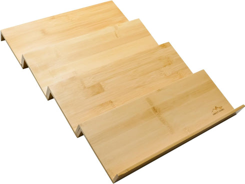 Sweet Living 4 tier spice rack drawer organizer for Kitchen Cabinets | Wooden spice