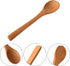30 5.12'' Boao Pieces Small Wooden Spoons, L Mini Wood Spoons for Soup, Little Tiny Honey Teaspoons Bulk for Stirring