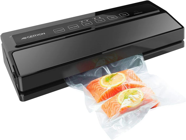 GERYON Vacuum Sealer Machine, Food Vacuum Sealer with Powerful Suction, Easy to Use, Starter Kits Included