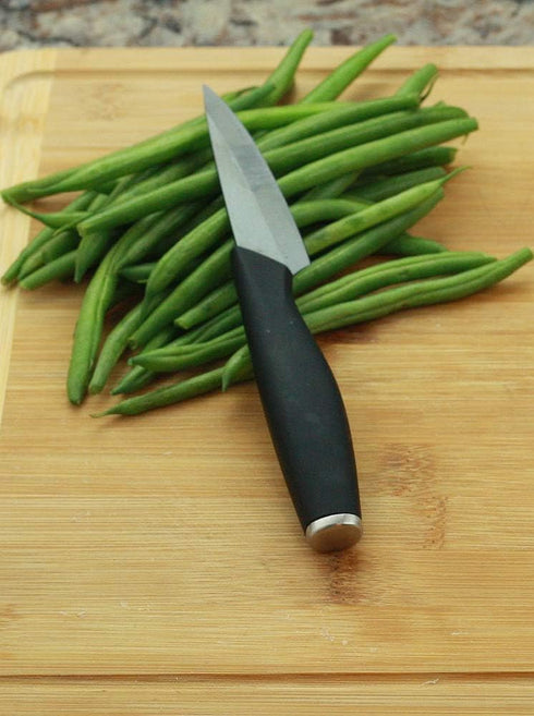 Cestari Charcuterie Board Accessories - 3 Inch Ceramic Paring Knife with Sheath, Black Mirror Finish Blade