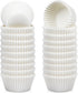 Caperci 500 Count Mini Cupcake Liners, White Muffin Liners, Greaseproof Small Cupcake Wrappers for Baking