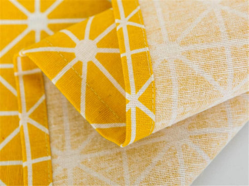 Mvchifay Microwave Oven Cover, Dustproof Cotton Machine Protector with Side Storage Pockets, 11.8x35.4 inches (Yellow