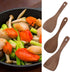 Fdit Kitchen Cooking Tool Shovel, Wooden Spatula Fried Rice Turner Utensils for Cooking Roasting (Semicircular)