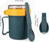 Microwavable Soup Cup with Lid: Soup Mug, Bowl, To-Go Container, Cereal Cup with Cover & Scoop for Soups, Noodles,