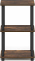 3-Tier Furinno Turn-N-Tube Storage Shelves, Open Frame Book Shelf, Standing Corner Shelf, Toolless Assembly, Open