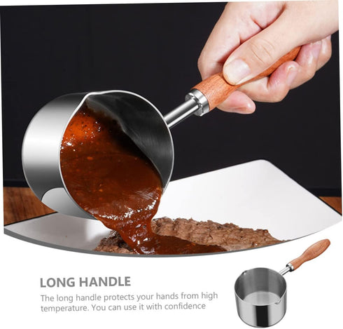 Oil Pan Mini Candy Heater, Stainless Steel Saucepan, Steaming Pot, Chocolate Melting Pot for Cooking