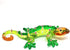 ZOOCRAFT Glass Gecko Figurine, Green Miniature Hand Blown Lampwork Animal Statue Decor