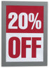Durable Duraframe Self Adhesive Magnetic Sign Holder, Half Letter-Size 5.5" x 8.5" - Silver Frame - Pack of 2