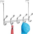iDesign York Metal Over the Door Organizer - 5-Hook Rack for Coats, Hats, Towels, 15.28" x 5.25" x 11"