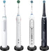 LUEXBOX 2Pack 3/4/5/6, 500/1000/2500/3000/5000/7000/7500, 6000/8000 Black Electric Toothbrush Holder for Bathroom