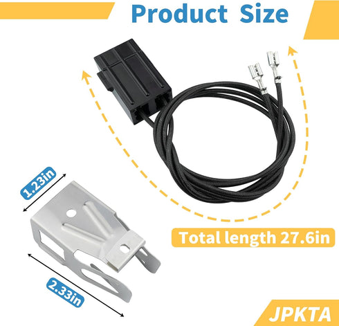 2 Pack WB2X8228 Element Receptacle and Wire Kit by JPKTA for GE Hotpoint Electric Ranges, Cooktops, Electric Stove