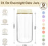 24oz 9 Pack Overnight Oats Containers with Lids, Wide Mouth Mason Jars with Lids, Glass Jars with Airtight lid for Chia