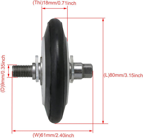 4581EL2002C Dryer Drum Roller Assembly Replacement for LG, Pack of 2 Replaces AP5688895 4581EL2002A 4581EL2002B