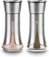 Aelga Salt and Pepper Shakers Set - Adjustable Pour Holes for Himalayan, Kosher, Sea Salts