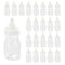 Baby Bottles for Baby Shower Game - 24 Pcs Clear Plastic Mini Bottles for Fun Bottle Chug Game