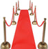 Red Carpet Runner for Party, 2 x 15 ft, Non-Woven Polyester Fabric Aisle Runner for Wedding Ceremony, Hollywood Theme
