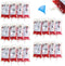 20 Pack Blood Bags for Drinks, 8.5oz Anti-Leak with Cap, Reusable Food Grade Decoration Cups for Halloween and Christmas
