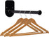 Single Section Wall Mount Stainless Steel Clothes Hanger Storage Rack Organizer, Adhesive or Drilling Installation