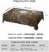 Beabes Clock Gears Tablecloth, Rusty Steampunk Design for Rectangle Tables, 52"X70" Indoor Outdoor Cover