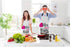 Beabes Couple Flamingo Bird Bib Kitchen Apron for Chef, Restaurant, Home Cleaning