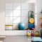 Ruomeng Home Gym Mirrors 14" x 12" x 16Pcs Wall Mounted Mirror Glass