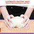 Pastry Baking Mat 28x20 Inch, Silicone Dough Sheet Mat with Measurement, Perfect for Making Pie, Pizza