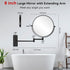 Hahoray 8 20X 4 inches, 360Swivel Wall Mount Makeup Mirror with Strong Magnification Keep Bathroom Shaving Mirror Wall