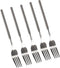 5Pcs Stainless Steel BBQ Telescopic Forks, 8.7-25.4 Inch Long Handle Cutlery for Barbecue, Toasting, Dinner