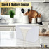 Paper Towel Holder Dispenser for Countertop, White Acrylic Napkin Holders for Kitchen or Bathroom, Great for Z-Fold
