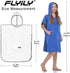 Swimming (RoyalBlue, Child(Age8-13)) FLYILY Beach Changing Towel Surf Poncho Robe Hooded Wetsuit Adjustable Sleeves