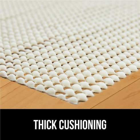 Gorilla Grip Extra Strong Rug Pad Gripper, 4x6 FT - Thick, Slip and Skid Resistant for Hard Floors