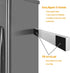 Large 16 Inch Stainless Steel Double Sided Magnetic Knife Strip for Refrigerator, Home Kitchen Utensil Holder