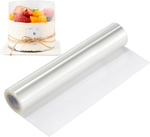 Cake Collar, 10 x 394 Inch Acetate Sheets for Baking, Transparent Cake Collars for Decorating