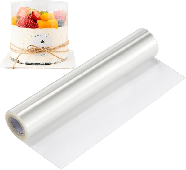 Cake Collar, 10 x 394 Inch Acetate Sheets for Baking, Transparent Cake Collars for Decorating