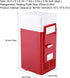 LED Mini USB Refrigerator for Bedroom, Car Mini Fridge, Can Refrigerate and Heat Drinks, Red