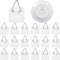 Sawysine 40 Pack Invisible Adhesive Plate Hanger - Vertical Plate Holders for Pictures Wall Art Decor Supplies